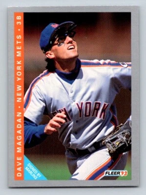 Dave Magadan 1993 Fleer #477 Florida Marlins - Image 1 of 2