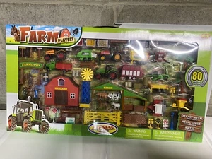 Express Wheels - Farm Playset 80 Pieces - Plastic / Diecast NEW - Picture 1 of 2