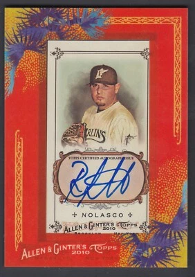Ricky Nolasco 2010 Topps Allen & Ginter On Card Autograph - Image 1 of 2