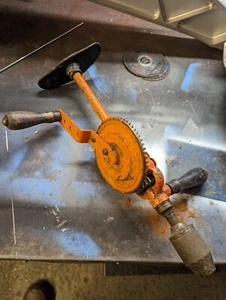 Vintage Hand-Crank Breast Drill/Brace 2 Speed Hand drill keyless chuck - Picture 1 of 3