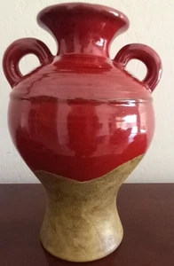 Southern Living at Home Verona RED Olive Jar Vase Retired Willow House Urn 7.5" - Picture 1 of 5