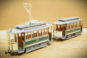 HO 1:87L. Halling Straßenbahnoldtimertriebwagen 24 Bielefeld geschl. Plattformen - Bild 1 von 10