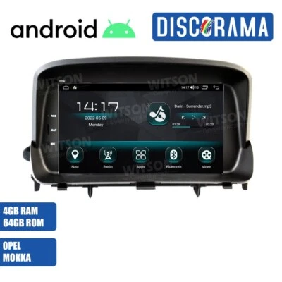 AUTORADIO ANDROID 4/64GB OPEL MOKKA 2012-2016 STEREO AUTO TOUCH 7" WIFI NAVI - Immagine 1 di 4