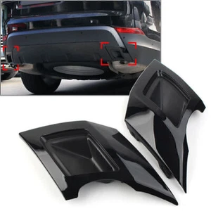 2Pcs Black Car Tail Exhaust Cover Trim For Land Rover Discovery 5 2017-2021 2019 - Picture 1 of 9