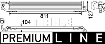 MAHLE Automatic Transmission Oil Cooler For PORSCHE Cayenne VW 10-18 7P0317019 - Image 1 of 2