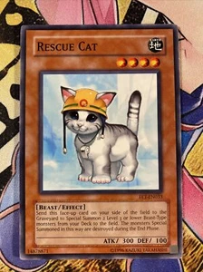 (AA) Yu-Gi-Oh! TCG Rescue Cat FET-EN033 - Unlimited Edition - *See Pics VLP - Picture 1 of 2