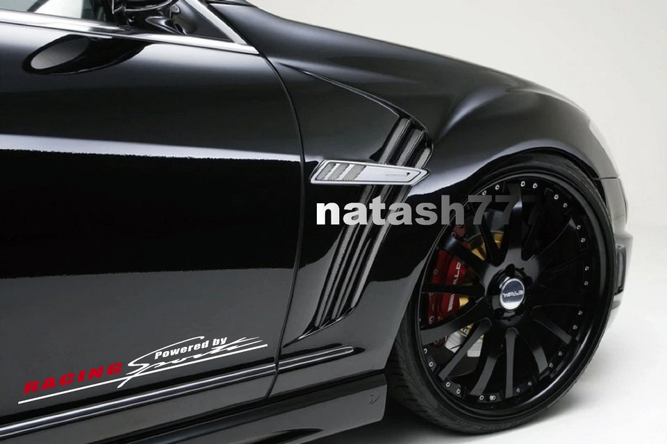 Calcomanía de vinilo calcomanía de carreras impulsada por deportes logotipo rendimiento coche camión SUV  Foto 1 de 1