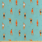 Pool-Party Satin Stoff als Meterware Schwimmen Frauen-Badeanzug