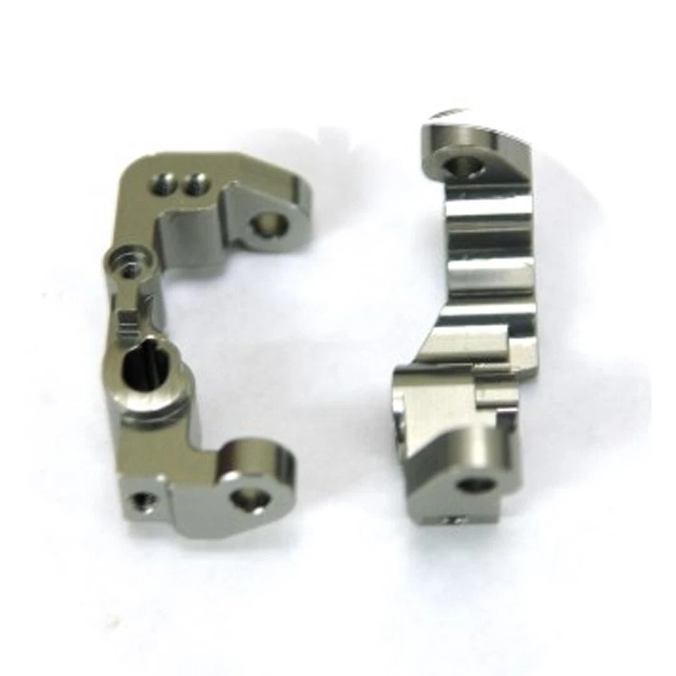 NEW STRC Aluminum Front Caster Block Gun Metal (2) : AE B5 / B5M - Image 1 of 1