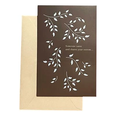 Sympathy Greeting Card for Loved Ones, Family and Friends - Someone cares and sh Foto 1 de 2