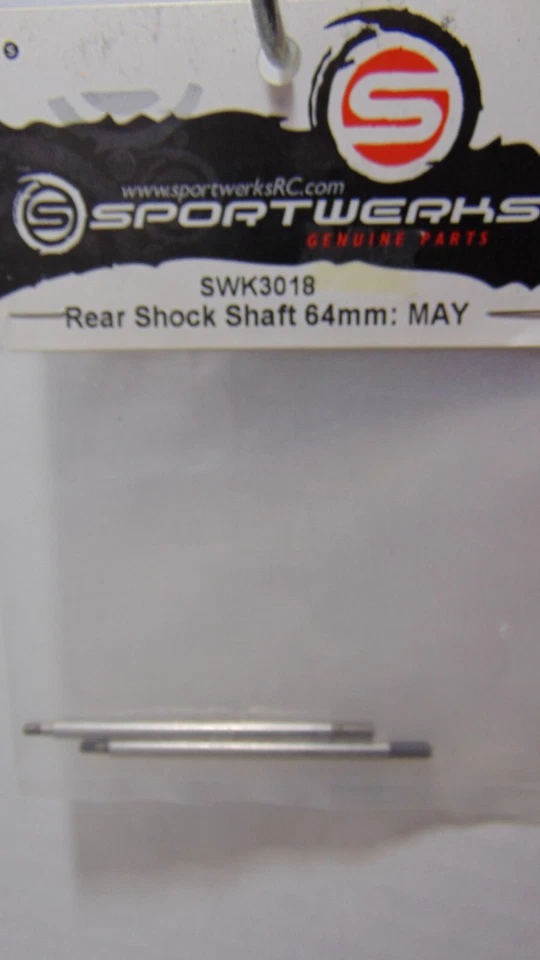 Sportwerks  SWK3018 64mm Rear Shock Shafts for Mayhem 1/8  NIB - Image 1 of 1