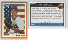 2010 Bowman Draft Chrome Draft Picks Orange Refractor /25 Felipe Perez #BDPP106