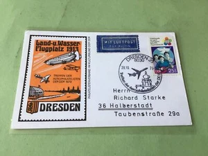 German Democratic Republic Zeppelin Airship Illustrated stamps card 53482 - Picture 1 of 2