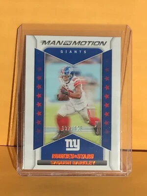 2022 Rookies and Stars -Saquon Barkley #MM-10 Man In Motion 97/125 & Base #MM-10 - Image 1 of 4