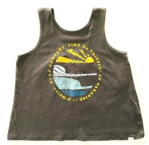 O'Neill Girls Brown 'O'Neill Surf Company - Find me Trippin' in Paradise' Tank - Picture 1 of 2