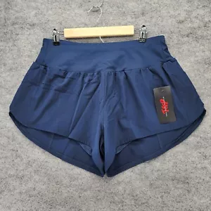 The Gym People Shorts Womens XL Pull On Blue Lined - Picture 1 of 7