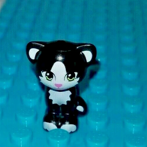 LEGO Minifigura Esmoquin Gato Negro Blanco FELIX Lucifer Elfos Mascota Amigos Gatito Foto 1 de 1