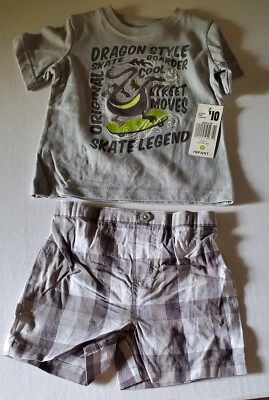 Camiseta y pantalones cortos Fisher Price para niños de 2 piezas**Skate Legend**18 meses Foto 1 de 2