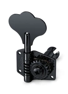 Schaller Germany 2x2 Vintage-Style Bass Tuners for Music Man/Gibson/G&L, BLACK - Picture 1 of 2