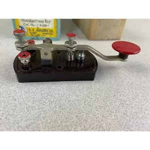 Morse Code Speed X Transmitting Key Cat. No. 114-300-1 E .F. Johnson Co. - Picture 1 of 5