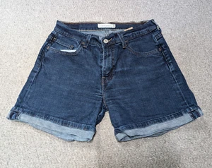 LEVI'S 515 Women's Rolled Cuff Medium Wash Retro Denim Jeans Shorts 10 30 - Picture 1 of 14