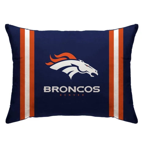 Denver Broncos Pegasus Sports NFL Full Size Bed Plush Pillow Microfiber New Cover