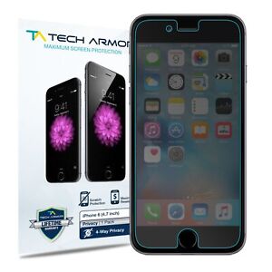 Tech Armor 4-Way Privacy Screen Protector for Apple iPhone 6/6S [1-Pack]