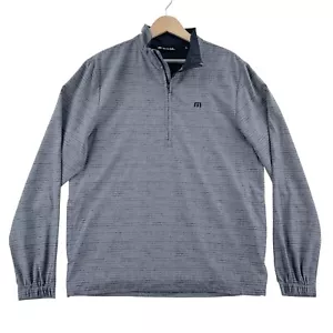 Travis Mathew Gray 1/2 Zip Golf Pullover Sweater Medium - Picture 1 of 5