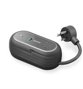 Anker GaNPrime 65W Ladestation 5-in-1 USB C Steckdosenleiste für Reise 3ft Kabel - Bild 1 von 4
