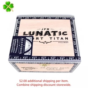 Lunatic Short Titan Maduro scatola vuota per sigari in legno 7" x 6" x 4,25" - Foto 1 di 12
