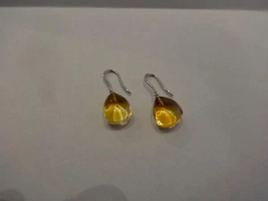Citrin Ohrhänger zusammen 24,4 carat 585 er Weißgold ,,Beweglich,, - Picture 1 of 6