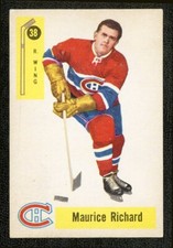 1958 PARKHURST 38 MAURICE RICHARD HQ PERFECTLY CENTERED STANLEY CUP CHAMPIONSHIP