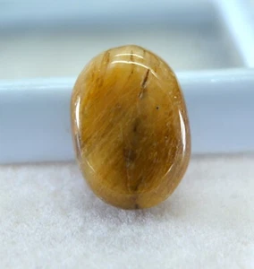 13.60 Ct Natural Certified Rare Tiger eye Top Grade GIFT Loose Gemstone TG34 - Picture 1 of 5