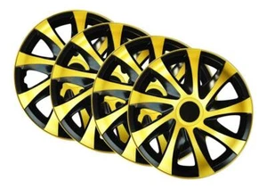 4x 15" Wheel Trims Hub Caps 15 Inch Wheel Cover Trim ABS Plastic Trim DRACGOLD - Picture 1 of 4