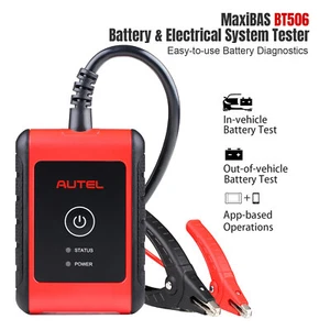 AUTEL MaxiBAS BT506 Auto Battery Electrical System Analysis Tool Tester 6V/12V - Picture 1 of 12