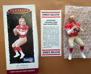 Joe Montana #16 Football Legends Ornament 49ers Hallmark 1995 Classic NFL Series - Picture 1 of 3