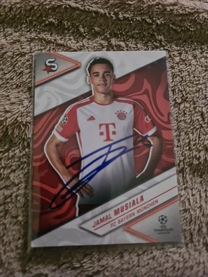 Unikat. Originales Autogramm. Jamal Musiala.  Bayern. Bundesliga.  DFB. Topps. - Bild 1 von 2