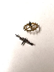 HAMPDEN 18 SIZE POCKETWATCH ESCAPE WHEEL AND FORK #1799-1473 -----ITEM 504 - Picture 1 of 2