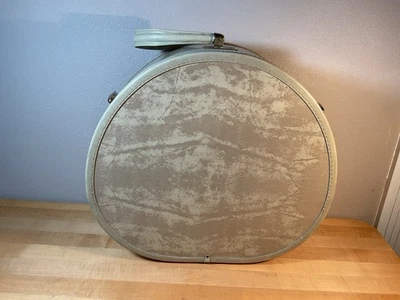 Maleta Samsonite de colección Shwayder marfil/beige sombrero redondo estuche tren 18" Foto 1 de 4