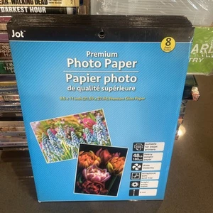 10 Pack Lot Jot Premium Photo Paper 8-ct. 8.5" x 11" Sheets New - Photo 1/3