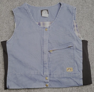 Chaleco Polar King by Key Para Hombres XL Azul Pato Lona Cremallera Cierre Botón Cintura Elástica Foto 1 de 4