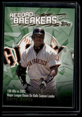2003 Topps #RB-BB Barry Bonds Record Breakers (Series Two) - Image 1 of 2