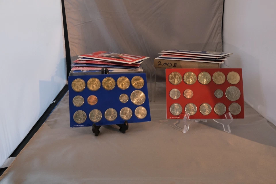 1999, 2000, 2003, 2004, 2006, 2007, 2008,  Uncirculated Coin Sets, 2 U.S Mints - Image 1 of 1