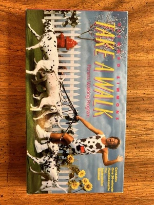 Richard Simmons Vintage 1990 Take a Walk Fitness Program Cassette Box Set Manual Foto 1 de 4