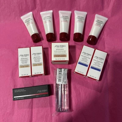Shiseido Lot of 12 Skin Care And Makeup Products Samples Size  Read Description - Image 1 of 4