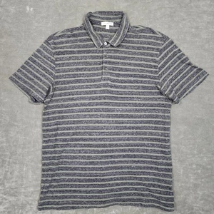 James Perse Standard Poloshirt Herren Small grün grau gestreift Made in USA Baumwolle - Bild 1 von 8