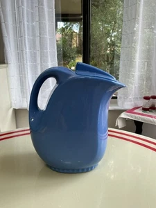 Vintage Hall China Co. Refrigerator Water Pitcher Blue Made In The U.S.A. - Picture 1 of 10