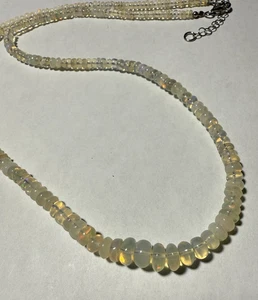 JTV Äthiopischer Opal Halskette Sterling Perlen 52,70 ctw BBJ Designer Neu mit Etikett - Bild 1 von 5