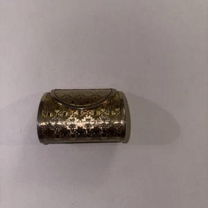 Vintage Gold Tone Coin Holder 2 x 1.5" - Picture 1 of 6