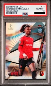 2020 Topps Finest UCL #71 - Refractor  / Eduardo Camavinga / PSA 10 - GEM MT - Bild 1 von 2
